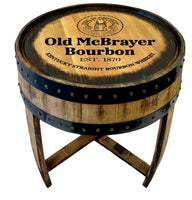 Quarter Bourbon Barrel Side Table
